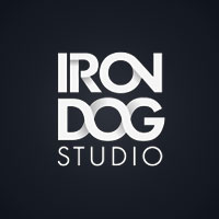 badge iron dog studio